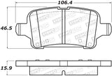 StopTech Street Brake Pads - Front - 308.18570