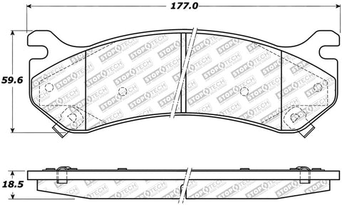 StopTech Street Select Brake Pads - Front - 305.07850