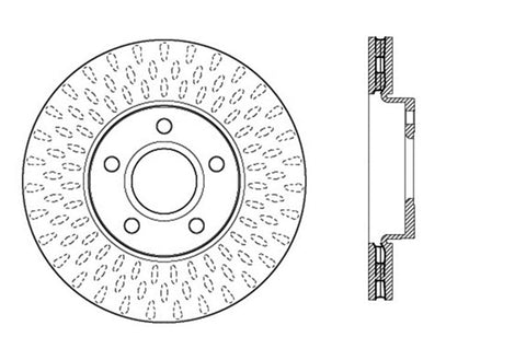 StopTech Drilled Sport Brake Rotor - 128.61100L