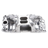 Edelbrock Polished B/B Chev Rect Port RPM Air-Gap Manifold - 75621