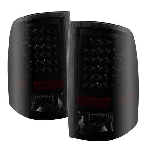 Xtune Dodge Ram 1500 09-14 LED Tail Lights Incandescent Model Only Black Smoke ALT-JH-DR09-LED-BKSM - 9025617