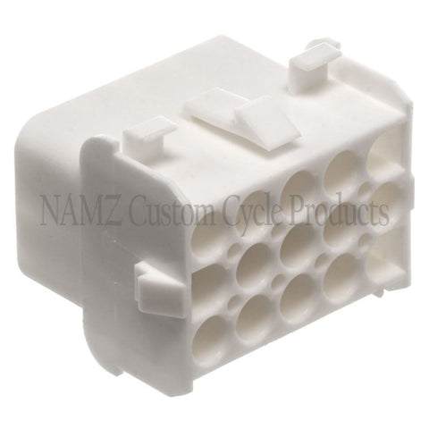 NAMZ AMP Mate-N-Lock 15-Position Male Wire Cap Connector w/Wire Seal - NA-350784-1