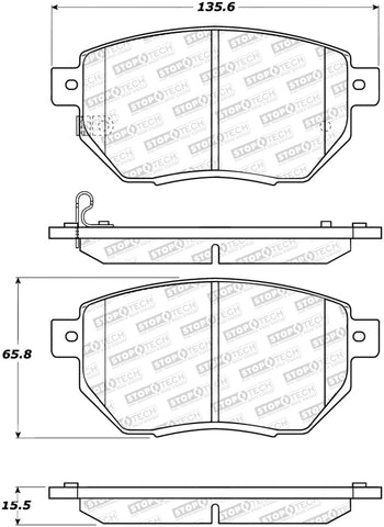 StopTech Street Brake Pads - 308.09691