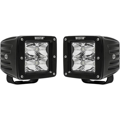 Westin Compact LED -4 5W Cree 3 inch x 3 inch (Set of 2) - Black - 09-12200A-PR