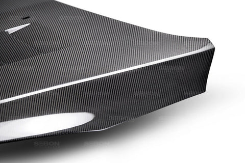 Seibon 15-16 Ford Focus TS-Style Gloss Finish Carbon Fiber Hood - HD16FDFO-TS