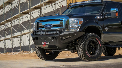 Addictive Desert Designs 11-16 Ford F-250 Super Duty HoneyBadger Front Bumper w/ Winch Mount - F067355000103