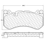 StopTech Mercedes Benz Front Street Touring Brake Pads - 308.12910