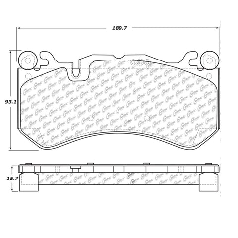 StopTech Mercedes Benz Front Street Touring Brake Pads - 308.12910