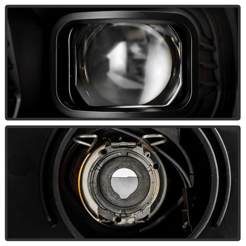 Spyder 19-22 Dodge Ram 2500 (Halogen Only) Projector Headlights - Black PRO-YD-DR19HDHALSI-SEQ-BK - 5088611