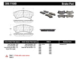 StopTech Performance 06-10 Ford Fusion / 07-10 Lincoln MKZ / 06-09 Mazda 6 Front Brake Pads - 309.11640