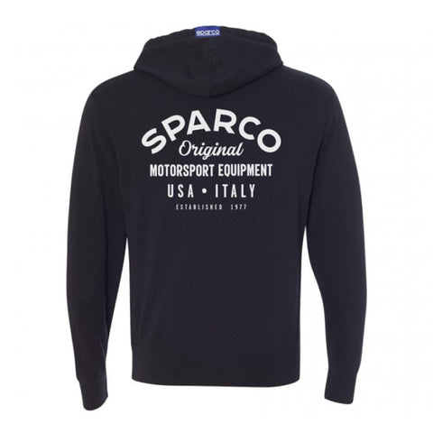 Sparco Sweatshirt ZIP Garage BLK - XXL - SP04800NR5XXL