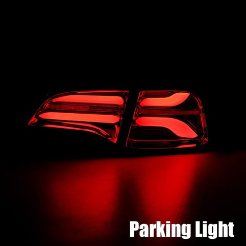 AlphaRex 20-22 Tesla Model Y PRO-Series LED Tail Lights Red Smoke w/Seq Sig - 601040