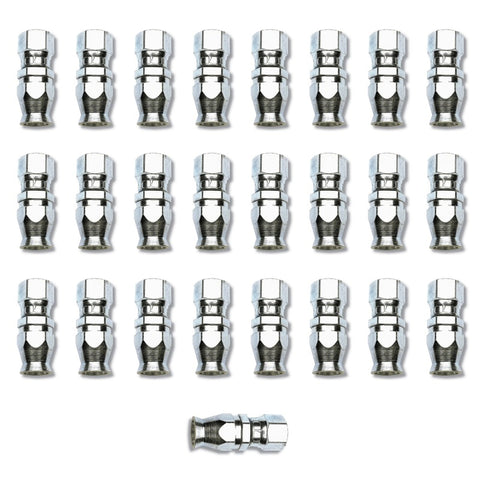 Russell Performance -6 AN Endura Pwerflex Power Steering Straight Hose Ends (25 pcs.) - 620409