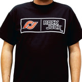 RockJock T-Shirt w/ Rectangle Logo Black XL Print on the Front - RJ-711001-XL