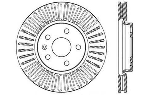 StopTech Drilled Sport Brake Rotor - 128.62120R