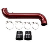 Wehrli 11-16 Duramax LML P/S 3.5in. Intercooler Pipe - Candy Red - WCF100682-CR