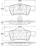 StopTech Street Select Brake Pads w/Hardware - Rear - 305.09860