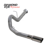 Diamond Eye KIT 4in DPF-BACK SGL AL 07.5-10 CHEVY 6 6L 2500/3500 PCKGD BX46X14X14OD EL-PL - K4130A