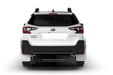 Rally Armor 20-22 Subaru Outback White UR Mud Flap w/ Black Logo - MF66-UR-WH/BLK