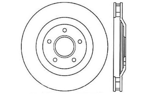 StopTech Power Slot 97-04 Chevy Corvette / 04 & 08 Cadillac XLR/XLR-V Front Right Drilled Rotors - 128.62060R