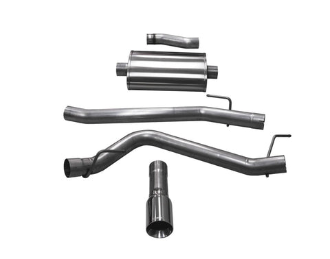 Corsa 2020 Jeep Gladiator JT 3.6L, Single Side Exit Cat-Back Exhaust w/ Single 4in Polished Tip - 21060