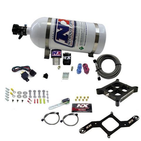 Nitrous Express Single Entry Crossbar RNC .178 4500 Flange Nitrous Kit (250-650HP) w/10lb Bottle - 63940-10