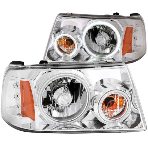 ANZO 2001-2011 Ford Ranger Projector Headlights w/ Halo Chrome (CCFL) 1 pc - 111151