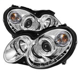 Spyder Mercedes Benz CLK 03-09 Projector Halogen Model- LED Halo DRL Chrm PRO-YD-MBCLK03-DRL-C - 5038029