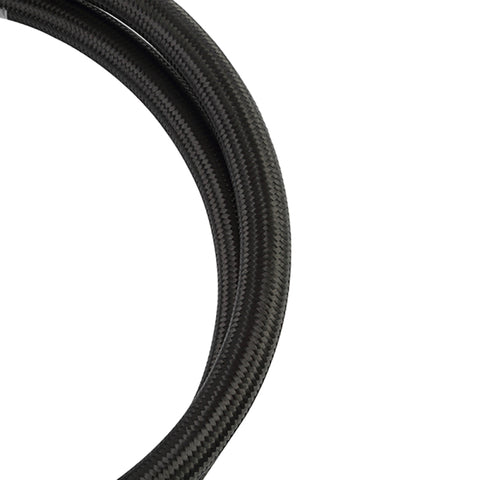 Mishimoto 3Ft Stainless Steel Braided Hose w/ -12AN Fittings - Black - MMSBH-1236-CB