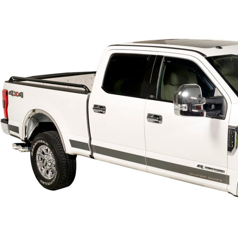 Putco 17-20 Ford SuperDuty Super Cab 8ft Box - 12pcs - 4.25in Wide SS Rocker Panels - 9751465FD