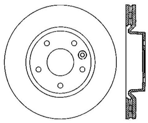 StopTech Slotted & Drilled Sport Brake Rotor - 127.22011R