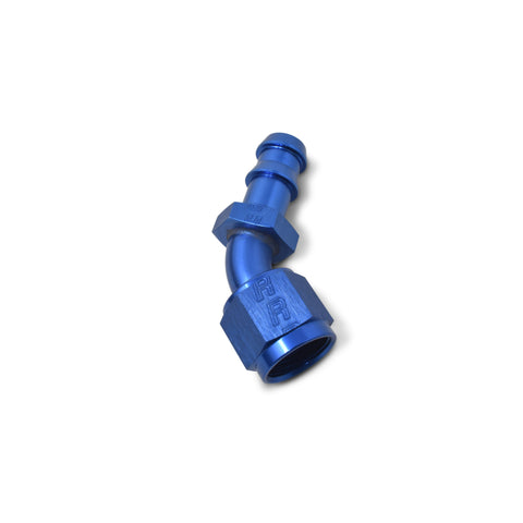 Russell Performance -4 AN Twist-Lok 45 Degree Hose End (Blue) - 624070