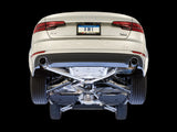 AWE Tuning Audi B9 A4 SwitchPath Exhaust Dual Outlet - Chrome Silver Tips (Includes DP and Remote) - 3025-32014