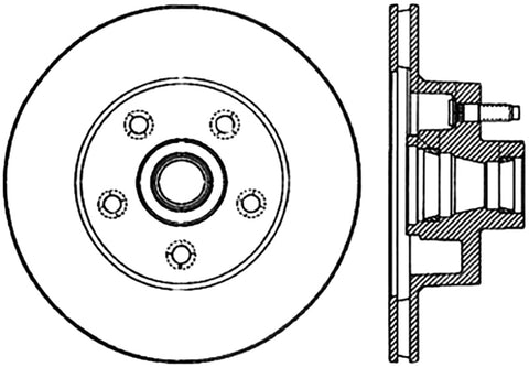 StopTech Slotted & Drilled Sport Brake Rotor - 127.61010L