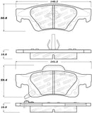 StopTech Street Brake Pads - Rear - 308.14980