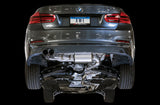 AWE Tuning BMW F3X 28i / 30i Touring Edition Axle-Back Exhaust Single Side - 80mm Silver Tips - 3010-22022