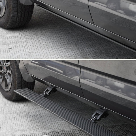 Go Rhino 22-23 Toyota Tundra CrewMax Cab 4dr E-BOARD E1 Electric Running Board Kit - Tex. Blk - 20443587PC