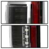 Spyder 15-18 Ford F-150 Light Bar LED Tail Lights (w/Blind Spot) - Black (ALT-YD-FF15015BS-LBLED-BK) - 5085313