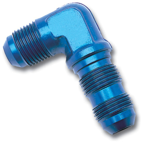 Russell Performance -4 AN 90 Degree Flare Bulkhead (Blue) - 661240