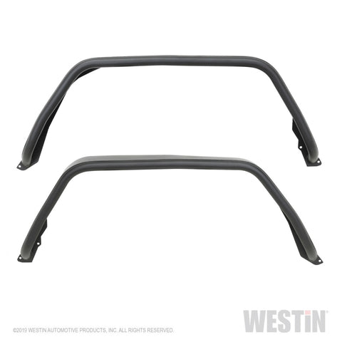 Westin 2020 Jeep Gladiator Tube Fenders - Rear - Textured Black - 62-1065