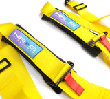 NRG 5PT 3in. Seat Belt Harness / Cam Lock - Yellow - SBH-B6PCYL