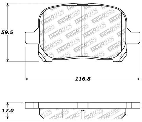 StopTech Performance Brake Pads - 309.07070