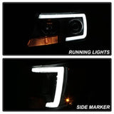 Spyder 15-17 Chevy Colorado Projector Headlights - Light Bar LED - Black (PRO-YD-CCO15-LBDRL-BK) - 5085283