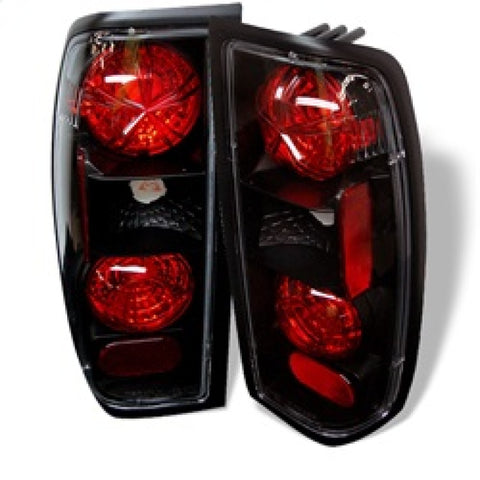 Spyder Nissan Frontier 98-00 Euro Style Tail Lights Black ALT-YD-NF98-BK - 5006837