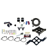 Nitrous Express 4150 Single Entry Billet Crossbar Nitrous Plate Kit (50-300HP) w/o Bottle - 63040-00