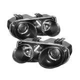 Spyder Acura Integra 98-01 Projector Headlights LED Halo -Black High H1 Low 9006 PRO-YD-AI98-HL-BK - 5008695