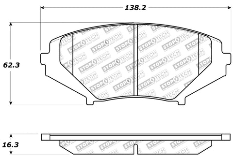 StopTech Performance 04-07 RX-8 Front Pads - 309.10090