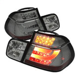 Spyder BMW E46 3-Series 99-01 4Dr Light Bar Style LED Tail Lights Smoke ALT-YD-BE4699-4D-LBLED-SM - 5037718