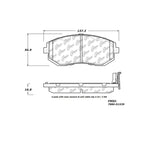 StopTech Street Touring 13 Scion FR-S / 13 Subaru BRZ Front Brake Pads - 308.15390