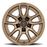 ICON Vector 5 17x8.5 5x5 -6mm Offset 4.5in BS 71.5mm Bore Bronze Wheel - 2617857345BR